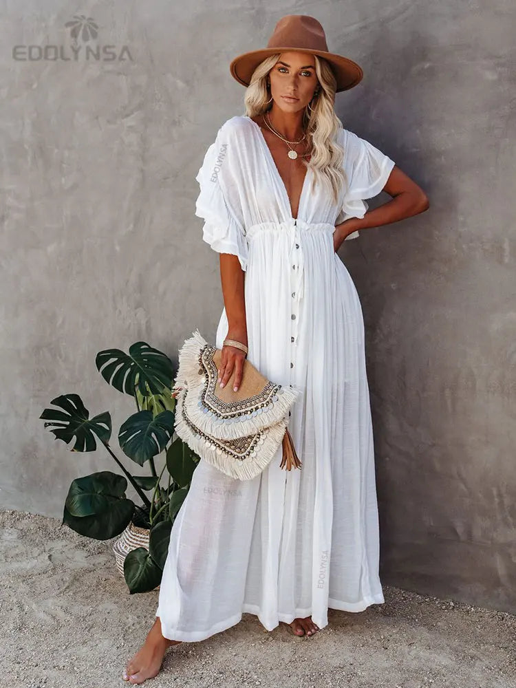 White Tunic Beach Dress