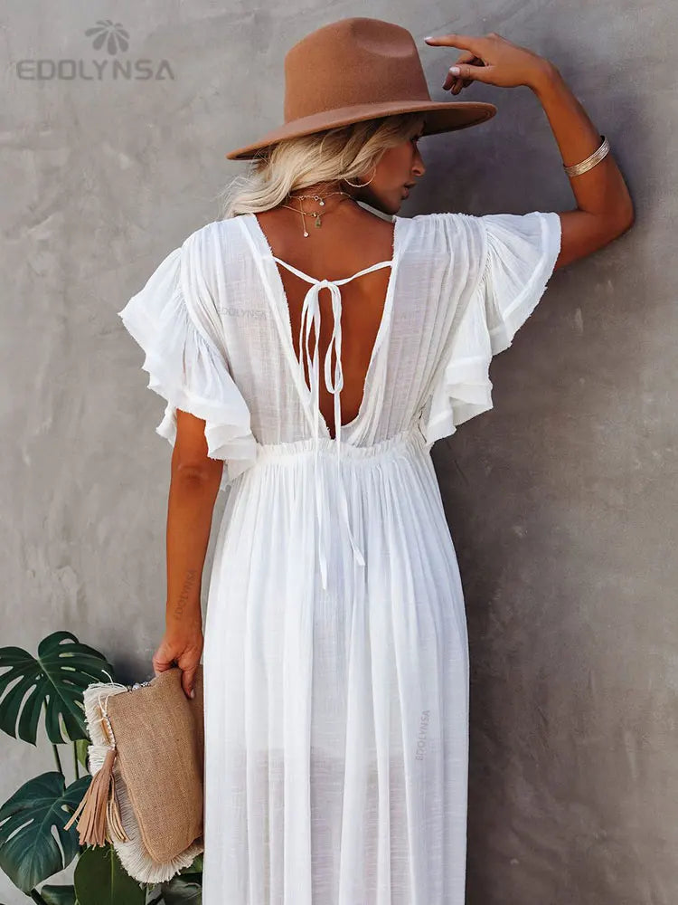 White Tunic Beach Dress